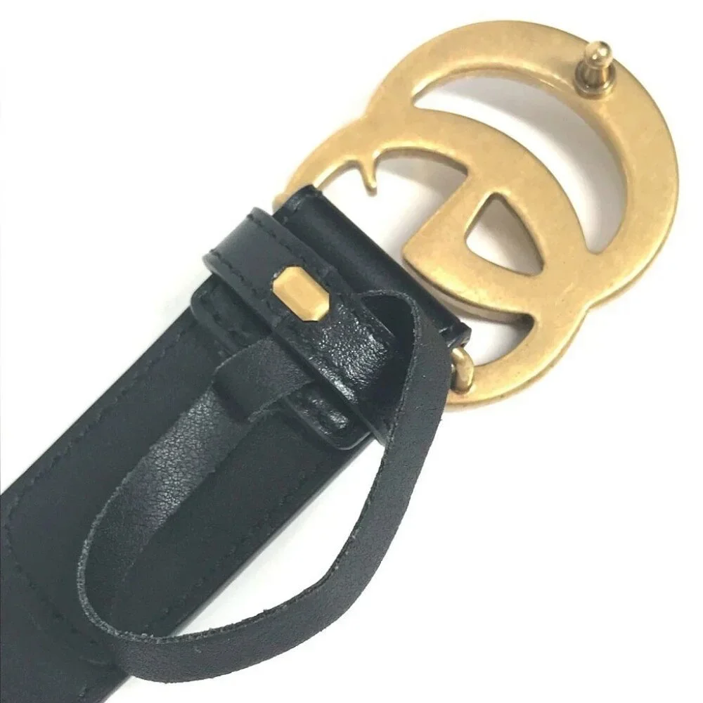 GUCCI 625839 GG Supreme double G slim belt Logo Buckle Accessories belt - Picture 6 of 14